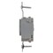 Hubbell Wiring Device-Kellems Straight Blade Receptacle, 5-20R, 20 A, 125V AC, 2 Pole, 3 Wire, Grounded SNAP5361GY - alternate 3